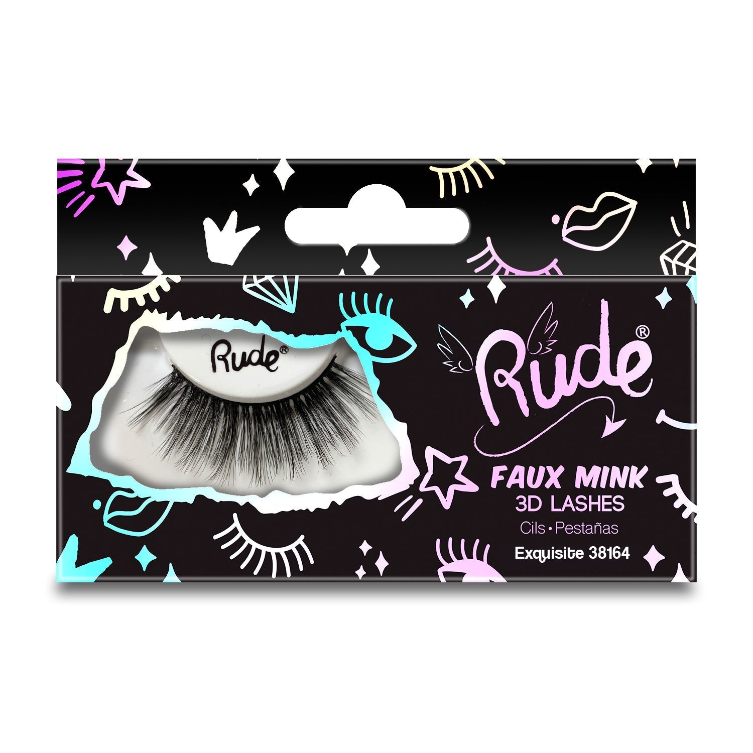 RUDE Essential Faux Mink 3D Lashes - Exquisite - DestGlow
