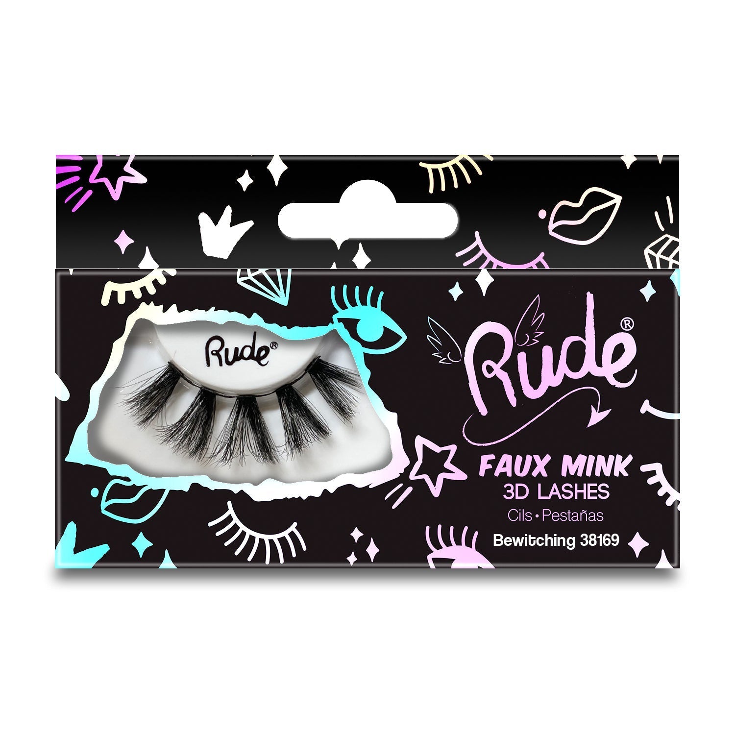 RUDE Essential Faux Mink 3D Lashes - Bewitching - DestGlow