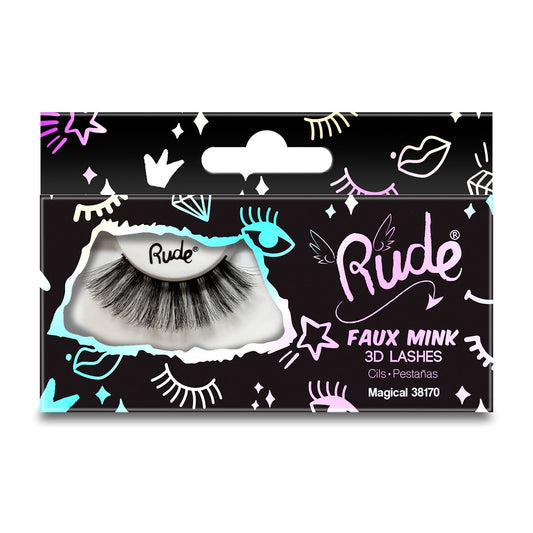 RUDE Essential Faux Mink 3D Lashes - Magical - DestGlow