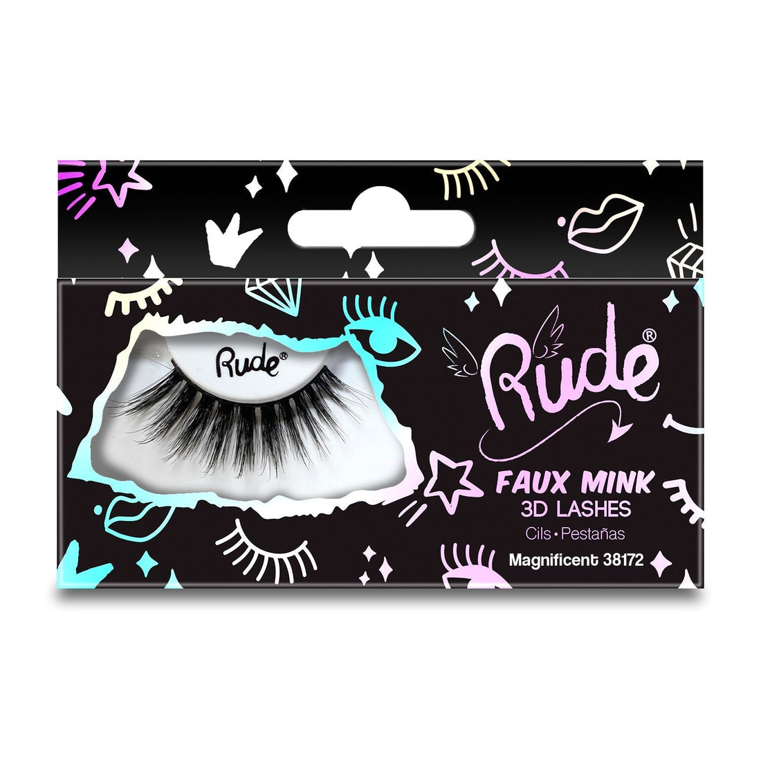RUDE Essential Faux Mink 3D Lashes - Magnificent 