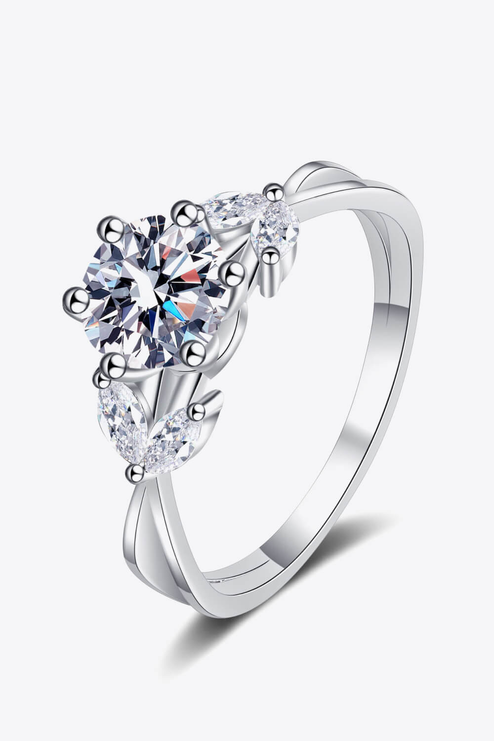 Come With Me 1 Carat Brilliant Round Cut Sparkala™ Ring (Rhodium Over Pure Sterling Silver) by Sparkala