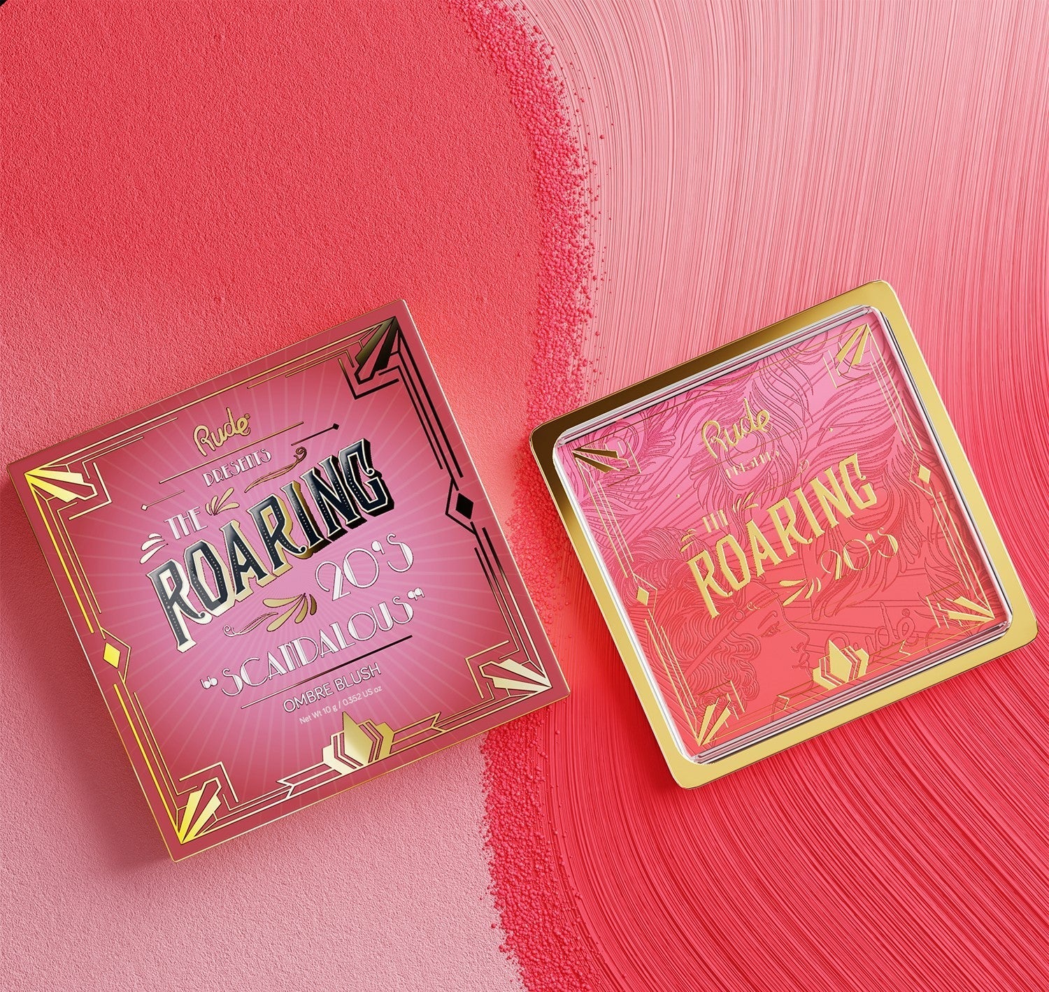 RUDE The Roaring 20's Ombre Blush - Scandalous - DestGlow