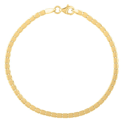 14k Yellow Gold 7 inch Mini Cube Bracelet (2.60 mm) by Bids.com
