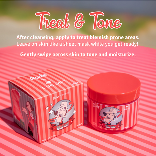 RUDE Olive Oyl Water Essence Toner Pads - Toner Pads - DestGlow