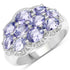 2.66 Carat Genuine Tanzanite .925 Sterling Silver Ring  DestGlow