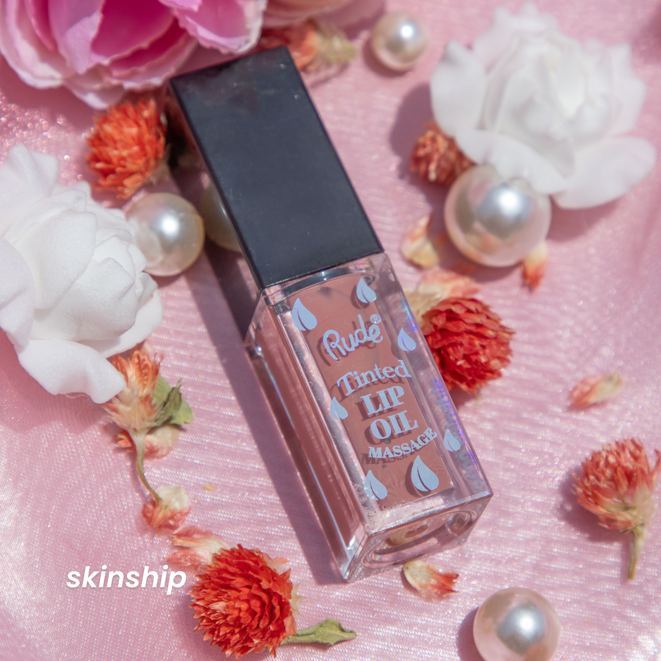 RUDE Lip Oil Massage Tinted &amp; Plumping Lip Oil - Skinship - DestGlow