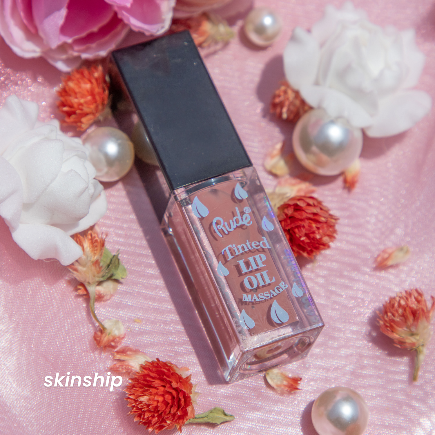 RUDE Lip Oil Massage Tinted &amp; Plumping Lip Oil