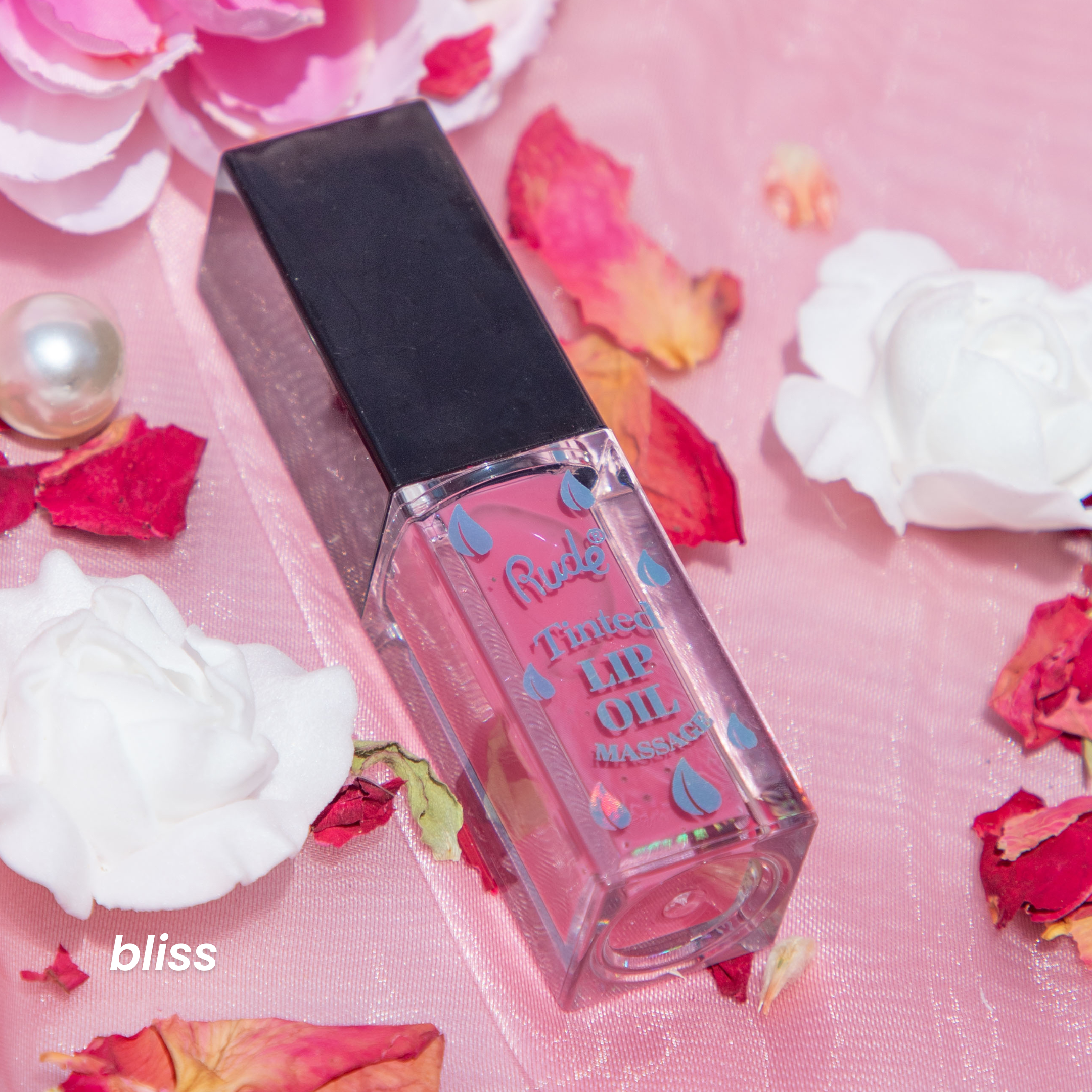 RUDE Lip Oil Massage Tinted &amp; Plumping Lip Oil