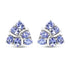 2.04 Carat Genuine Tanzanite .925 Sterling Silver Earrings  DestGlow