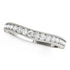 14k White Gold Bead Border Curved Diamond Wedding Ring (1/4 cttw) by Bids.com