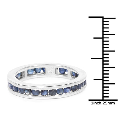 2.00 Carat Genuine Blue Sapphire .925 Sterling Silver Ring by Bids.com