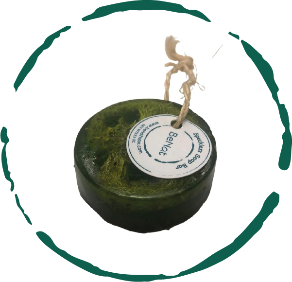 Speckless Soap Bar. Chia, Lemon, Parsley, and Coconut Oil. by BeNat