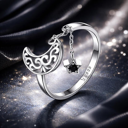925 Sterling Silver Ring for Women - Width 0.2cm, Height 1.1cm  DestGlow
