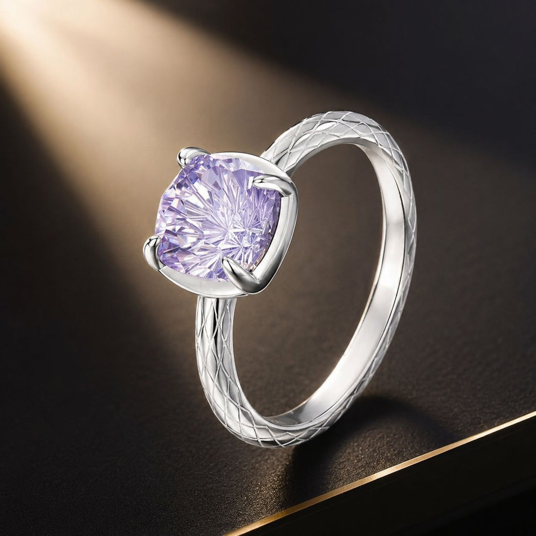 925 Sterling Silver Ring with Pavé Setting CZ, Size 6.0  DestGlow