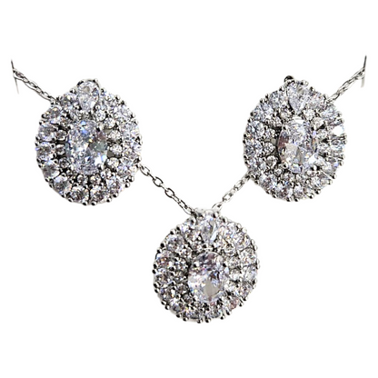 Floral &amp; Gemstone Necklace and Earrings Set – Multiple Styles
