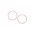 14k Rose Gold Polished Hoop Earrings (15 mm)  DestGlow