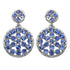 2.94 Carat Genuine Tanzanite .925 Sterling Silver Earrings  DestGlow