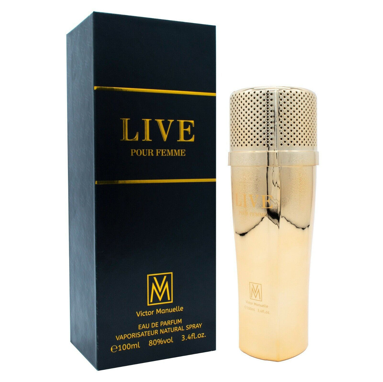 Victor Manuelle Live Pour Femme 3.4 Eau De Parfum Spray  DestGlow