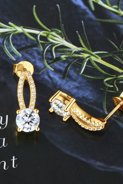 1 Carat Sparkala™ 925 Sterling Silver Earrings by Sparkala