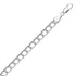 Sterling Silver Small Ridged Circular Chain Bracelet with Rhodium Plating by Bids.com