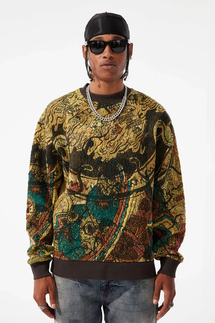 Jordan Craig Tapestry Crewneck - Catfish by Denim Exchange