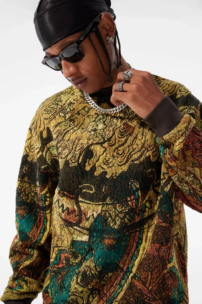 Jordan Craig Tapestry Crewneck - Catfish by Denim Exchange
