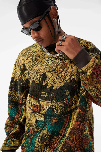Jordan Craig Tapestry Crewneck - Catfish by Denim Exchange