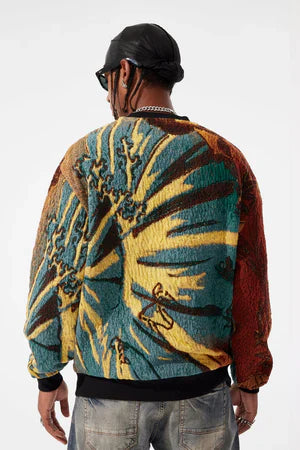 Jordan Craig Tapestry Crewneck - Gold Dragon by Denim Exchange