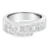 14K White Gold 2.0 Cttw Channel-Set Princess and Baguette-Cut Diamond Bypass Ring Band (G-H Color, SI1-SI2 Clarity) - Ring Size 6.5 by Bids.com