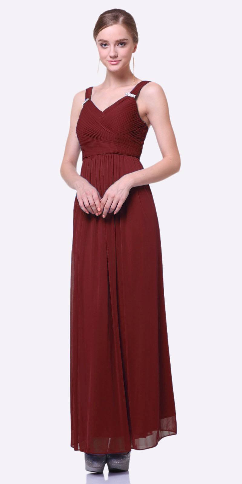 CLEARANCE - Cinderella Divine 3984 Long Chiffon Dress Sleeveless (Size XL) by DiscountDressShop