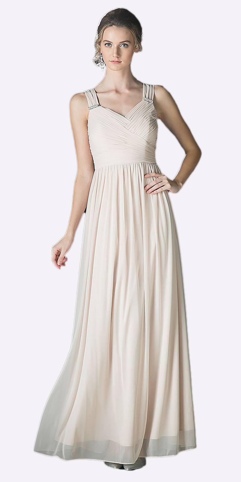 CLEARANCE - Cinderella Divine 3984 Long Chiffon Dress Sleeveless (Size XL) by DiscountDressShop