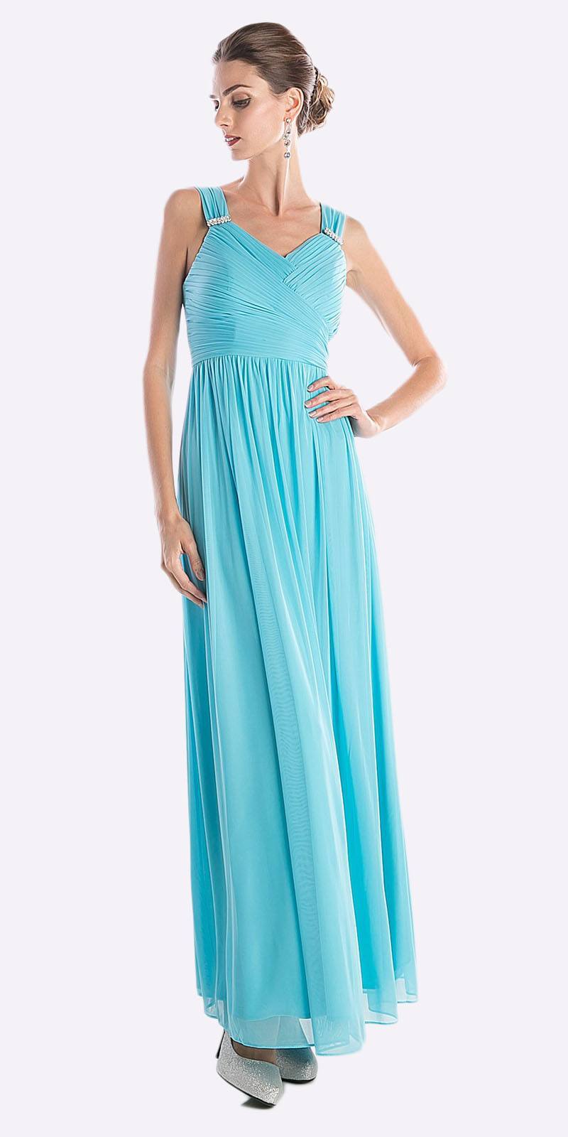 CLEARANCE - Cinderella Divine 3984 Long Chiffon Dress Sleeveless (Size XL) by DiscountDressShop