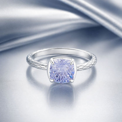 925 Sterling Silver Ring with Pavé Setting CZ, Size 6.0  DestGlow
