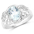 1.50 Carat Genuine Aquamarine .925 Sterling Silver Ring by Bids.com