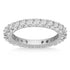 14k White Gold Common Prong Round Diamond Eternity Ring by Bids.com