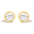 14K White Gold 1.0 Cttw Lab Grown Diamond Screw-Back Classic Bezel Solitaire Stud Earrings (G-H Color, VS2-SI1 Clarity) by Bids.com