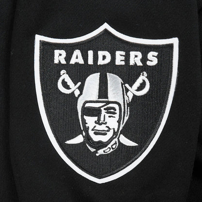 Pro Standard Las Vegas Raiders Wingspan Drop Shoulder Hoodie - Black by Denim Exchange