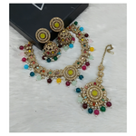 Joban Fashion Multi Stone Work Necklace Set