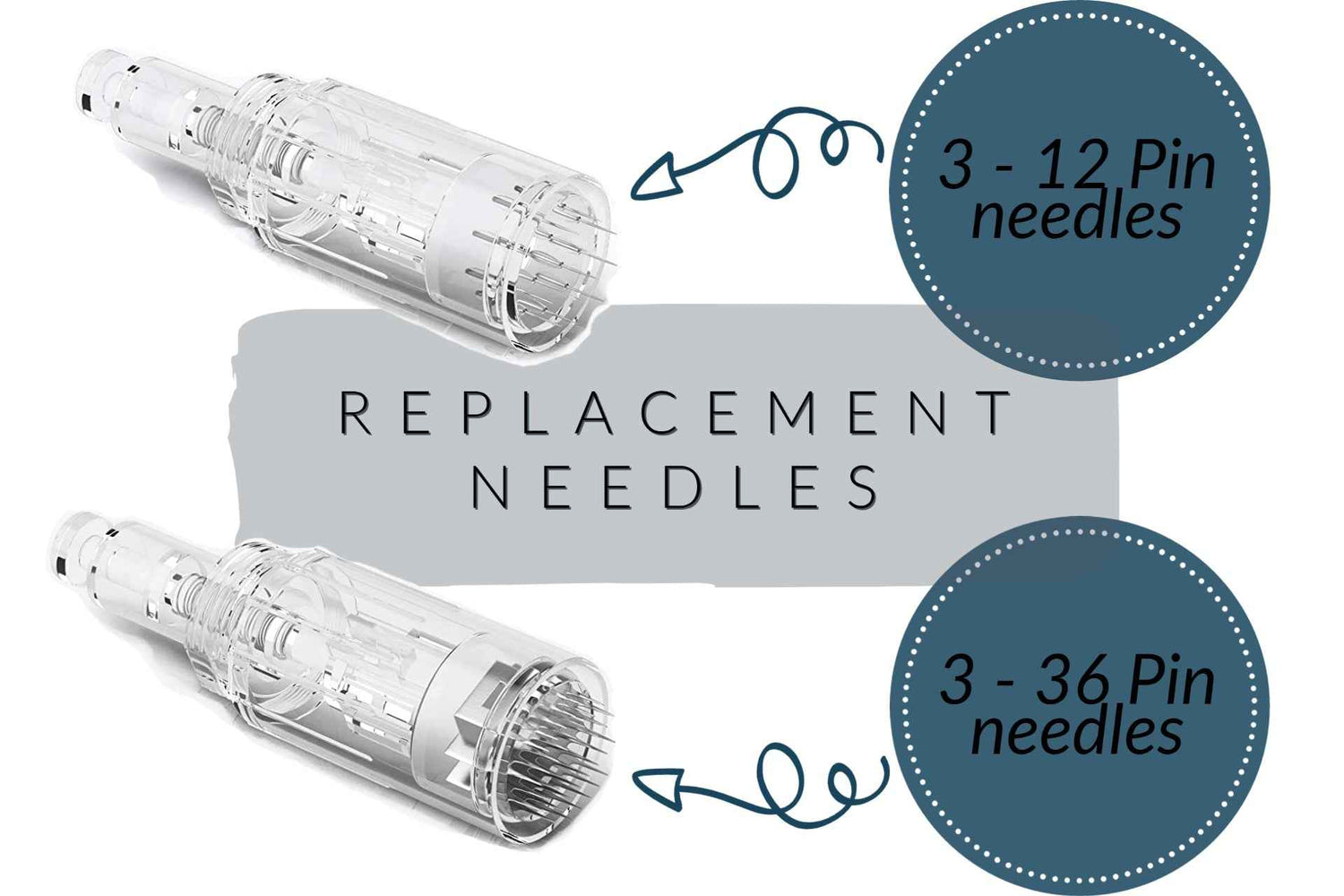 Microneedling Pen Wireless Electric Derma Wand with 6 Pieces Replacement Needle Cartridges for Microneedling Pen Adjustable Depth Microneedle Dermapen