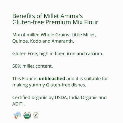 Millet Amma Gluten Free Premium Mix Flour Organic
