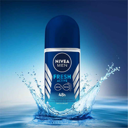 Nivea Men Fresh Active Deo Roll On 48 H Freshness