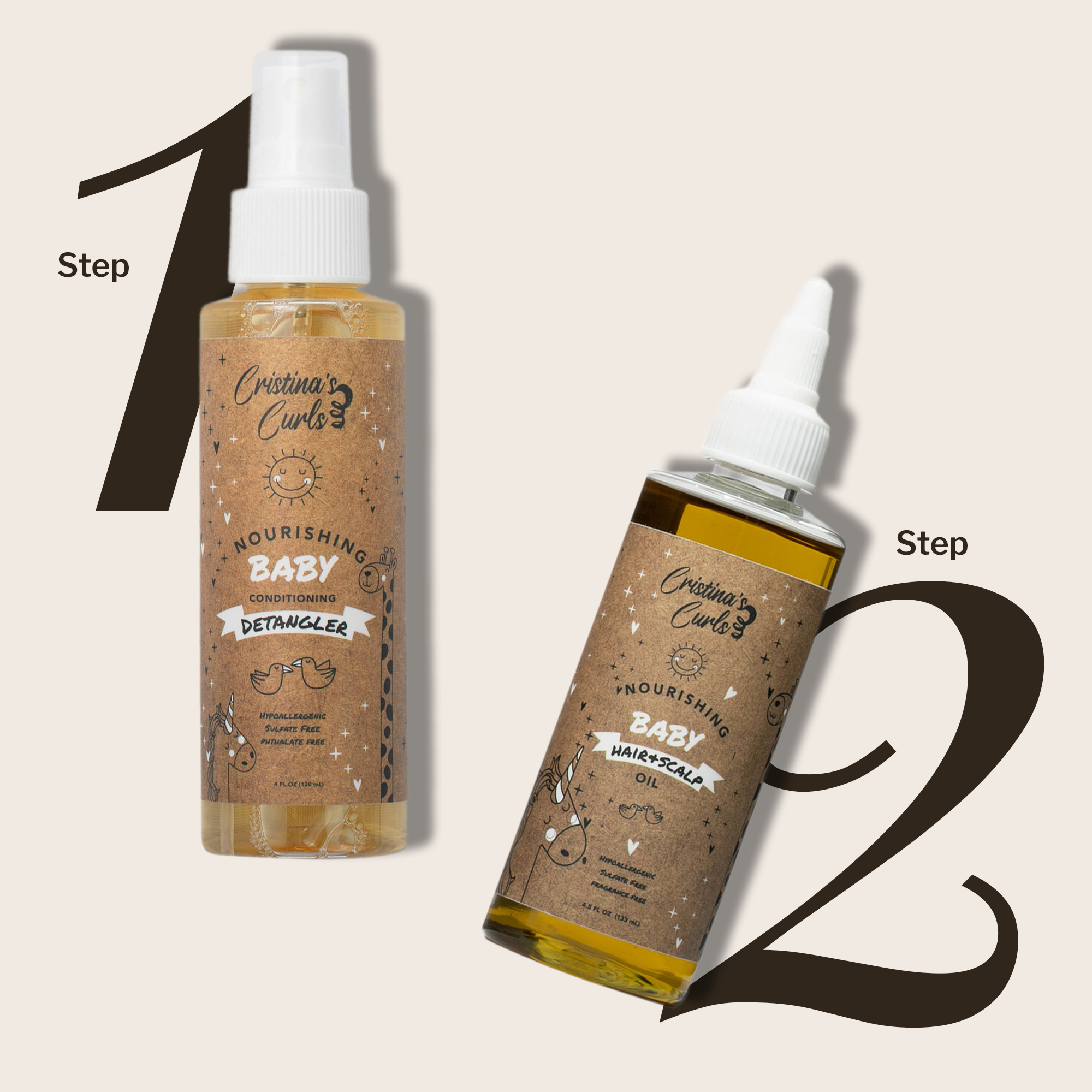 Nourishing Baby Detangler Spray by Cristina&