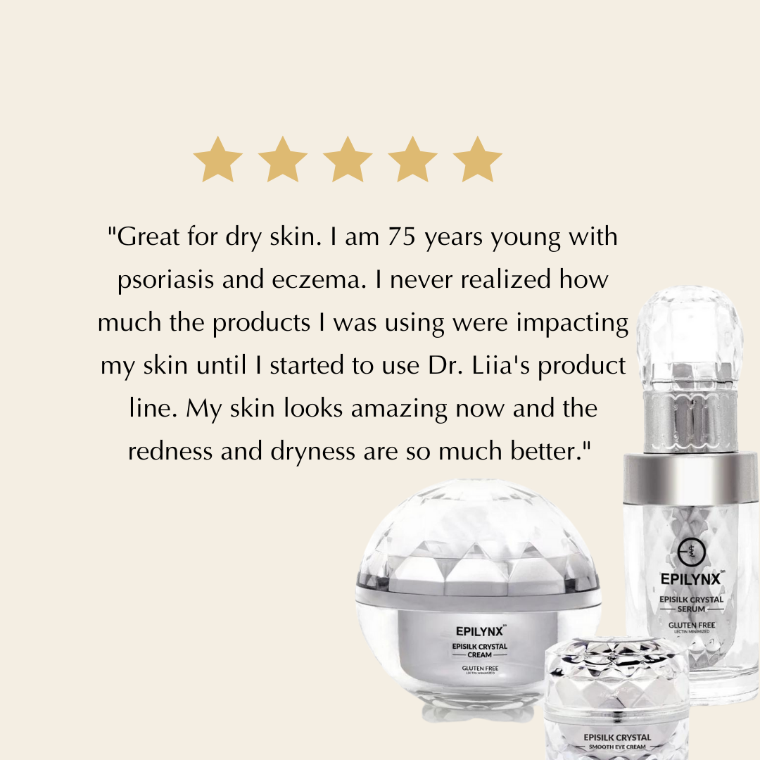 Wrinkle Smoothing Hydration Set for Sensitive Skin – Vegan, Gluten-Free 3-Piece Brightening &amp; Firming Collection by EpiLynx