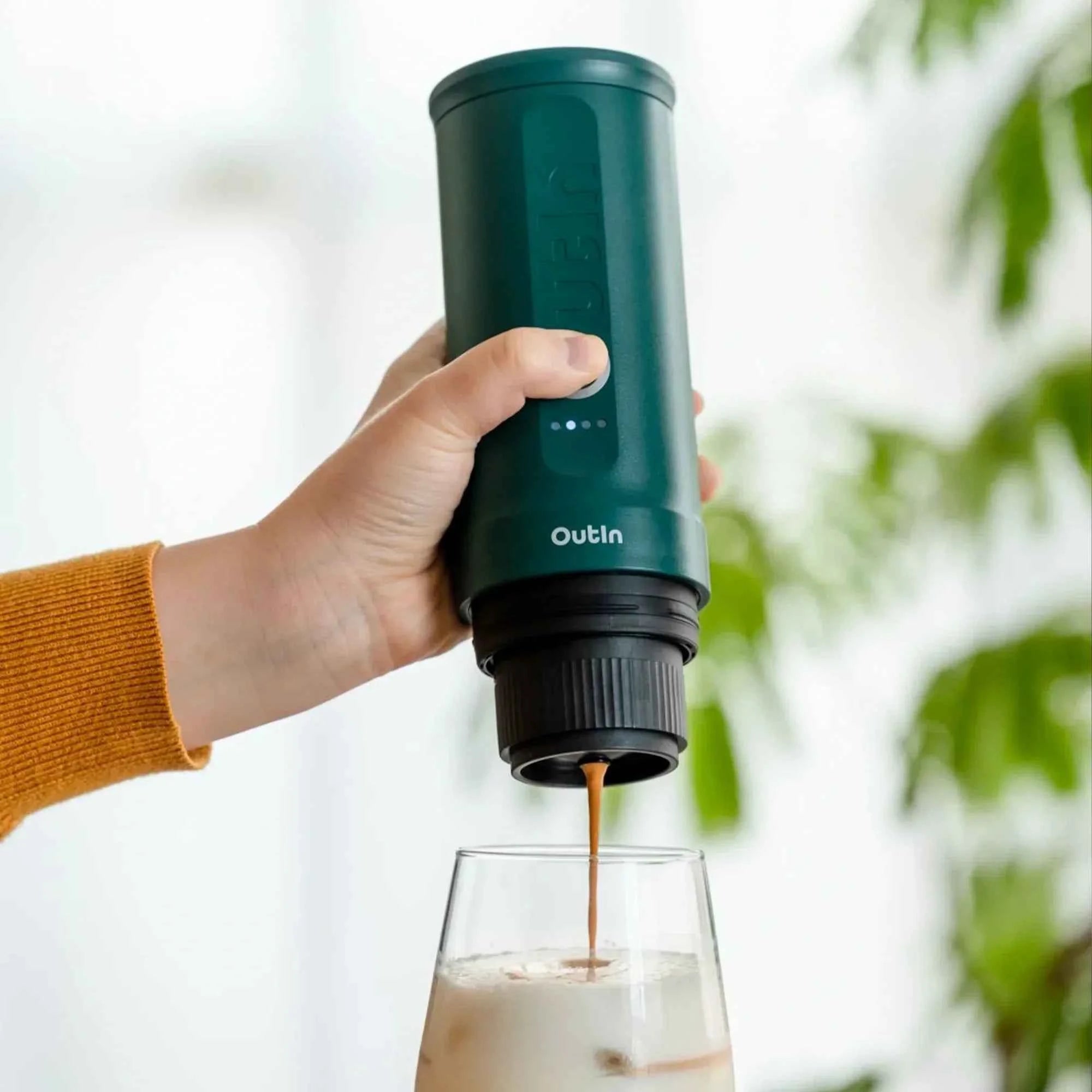 Nano Portable Espresso Machine (OutIn Teal)