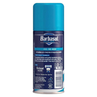 Barbasol - Pacific Rush with Caffeine and Menthol Thick &amp; Rich Shaving Cream - 7 oz