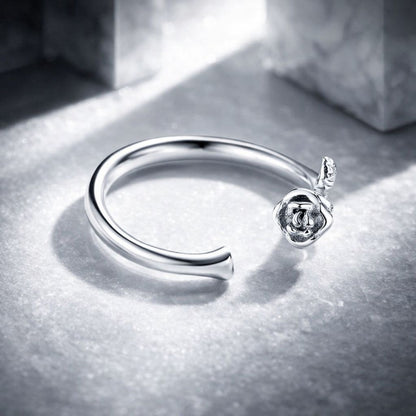 S925 Sterling Silver Plated Platinum Ring for Women by Bids.com