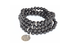 Black Tourmaline Beads Mala Bracelet, 108 Prayer Beads Necklace (Physical Ailments and Growth)  DestGlow