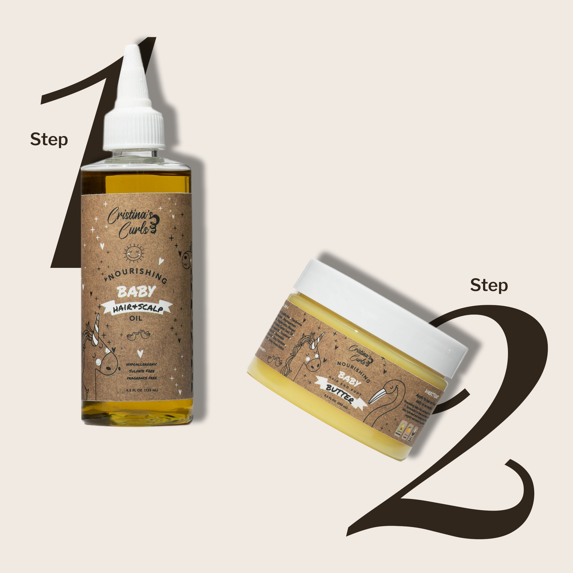 Nourishing Baby Hair and Scalp Oil by Cristina&