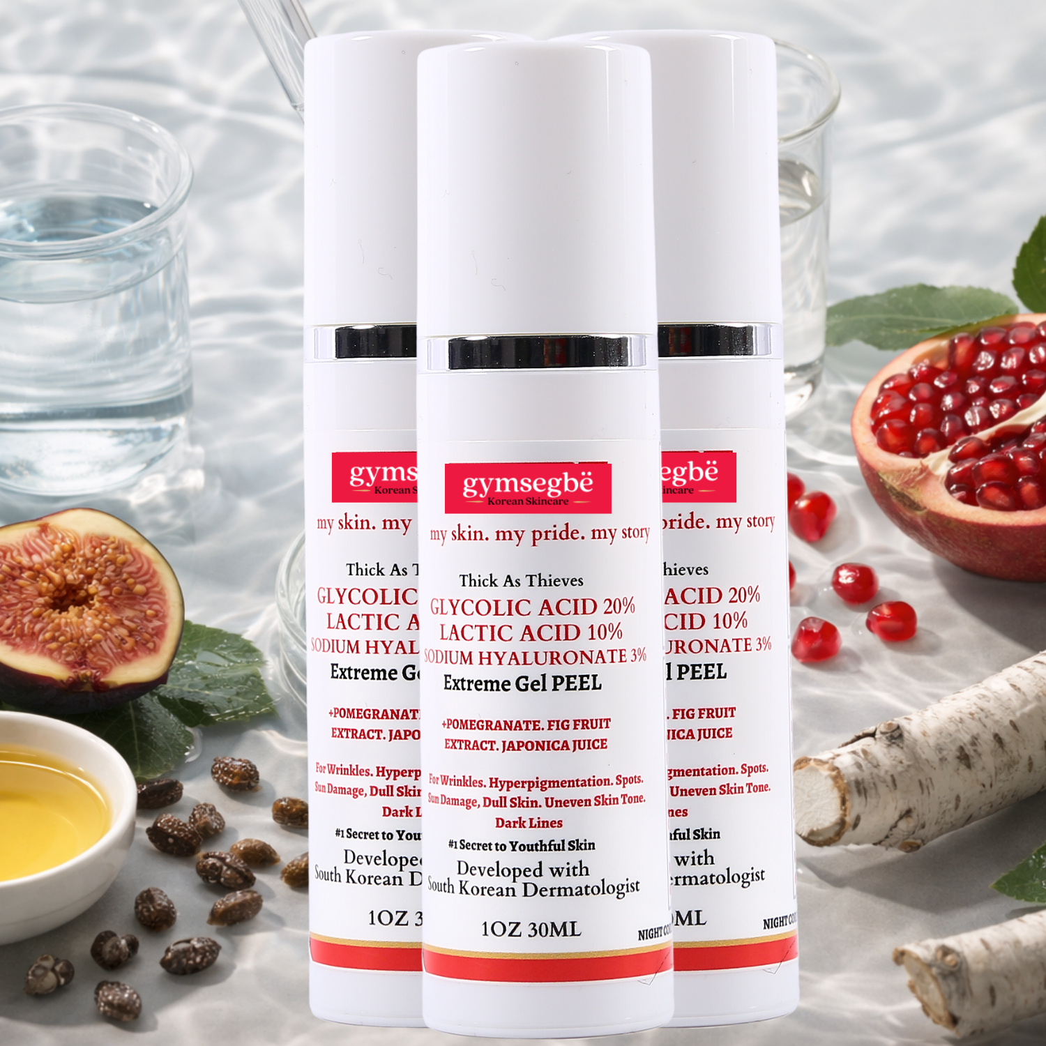 Thick As Thieves Pure Glycolic Acid Lactic Acid Extreme Gel Peel - 30ml by gymsegbë