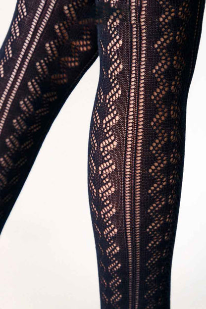 Conte-Kids Cotton Tights Miss 617 - Lace Pattern